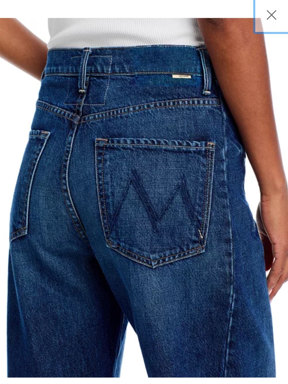 Mother half pipe ankle Relaxed Blue Jeans New W/O tag - Picture 7 of 14